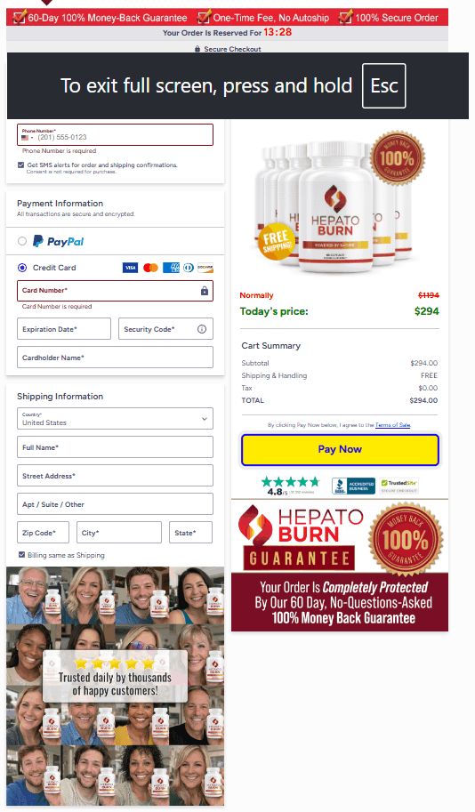 HepatoBurn  order form